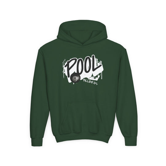 Pool - 8 Ball Billiards Streetwear - Unisex Youth Pullover Hoodie - BFLY BILLIARDS
