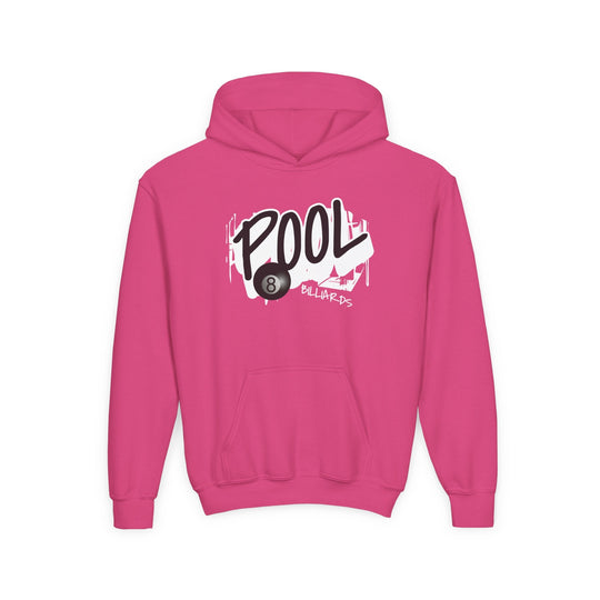 Pool - 8 Ball Billiards Streetwear - Unisex Youth Pullover Hoodie - BFLY BILLIARDS