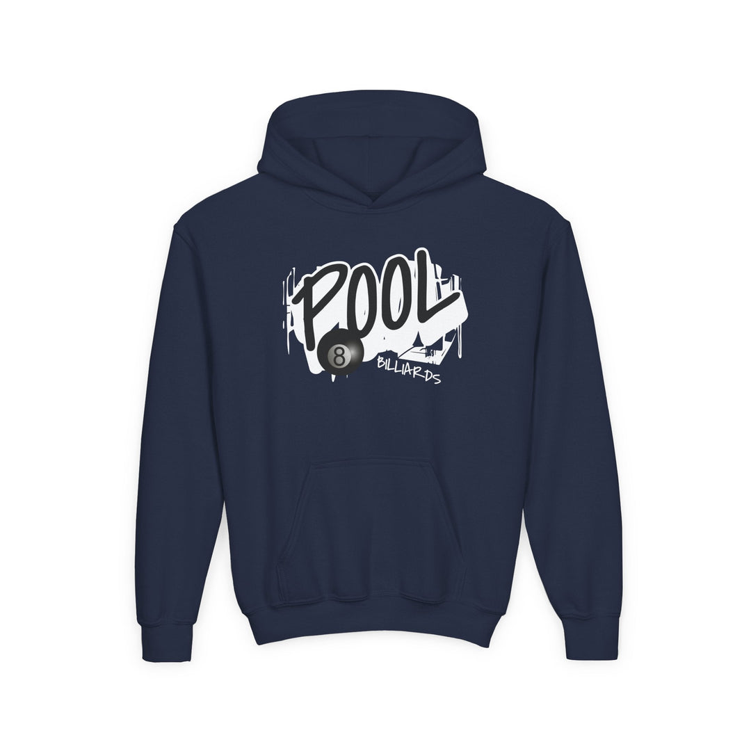 Pool - 8 Ball Billiards Streetwear - Unisex Youth Pullover Hoodie - BFLY BILLIARDS