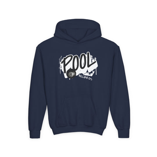 Pool - 8 Ball Billiards Streetwear - Unisex Youth Pullover Hoodie - BFLY BILLIARDS