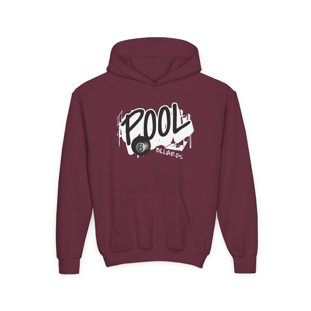 Pool - 8 Ball Billiards Streetwear - Unisex Youth Pullover Hoodie - BFLY BILLIARDS