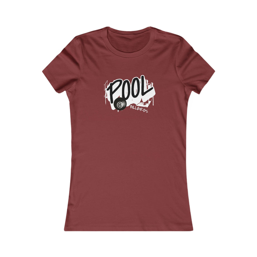 Pool - 8 Ball Billiards Streetwear - Women's Fitted Tee - BFLY BILLIARDS