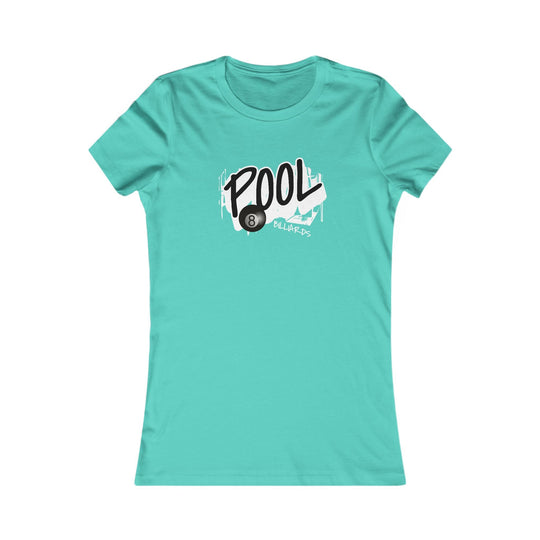 Pool - 8 Ball Billiards Streetwear - Women's Fitted Tee - BFLY BILLIARDS