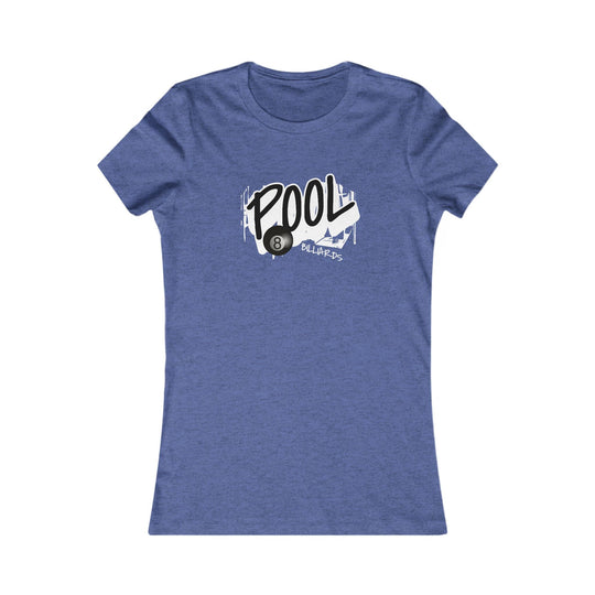 Pool - 8 Ball Billiards Streetwear - Women's Fitted Tee - BFLY BILLIARDS