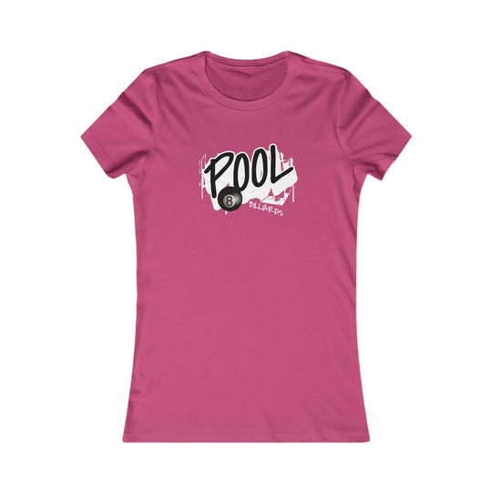 Pool - 8 Ball Billiards Streetwear - Women's Fitted Tee - BFLY BILLIARDS