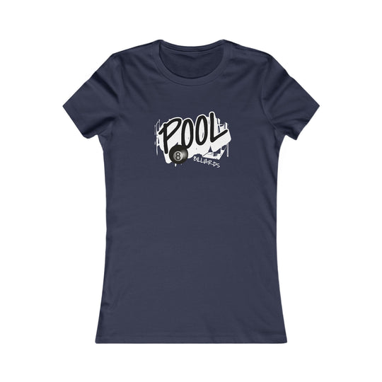 Pool - 8 Ball Billiards Streetwear - Women's Fitted Tee - BFLY BILLIARDS