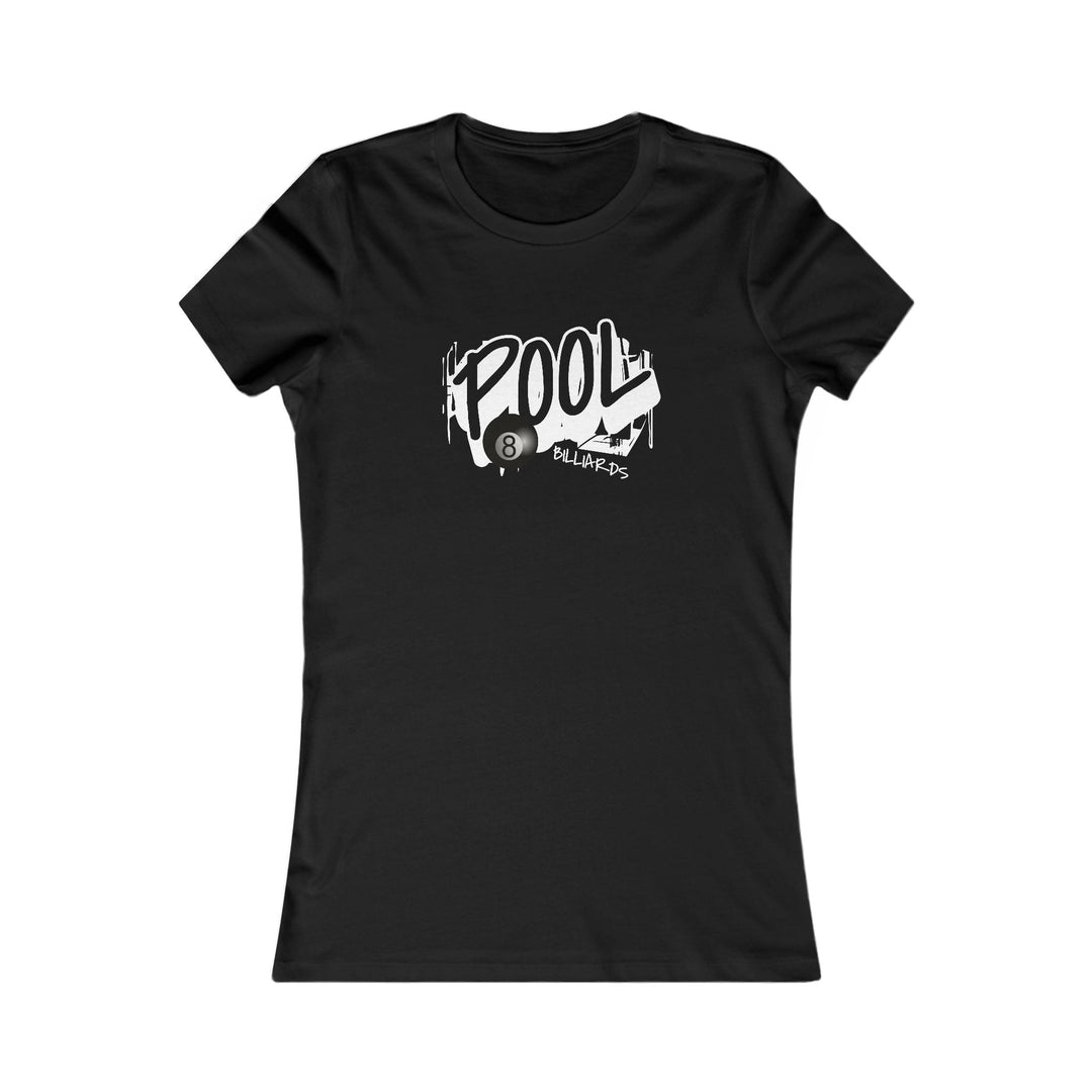 Pool - 8 Ball Billiards Streetwear - Women's Fitted Tee - BFLY BILLIARDS