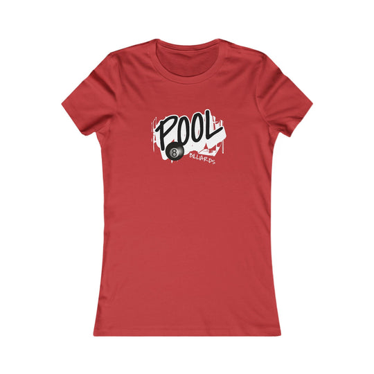 Pool - 8 Ball Billiards Streetwear - Women's Fitted Tee - BFLY BILLIARDS