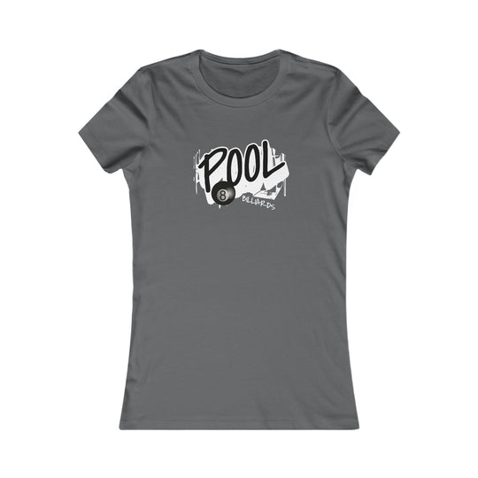 Pool - 8 Ball Billiards Streetwear - Women's Fitted Tee - BFLY BILLIARDS