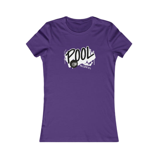 Pool - 8 Ball Billiards Streetwear - Women's Fitted Tee - BFLY BILLIARDS