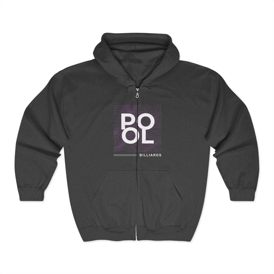 Pool - Billiard Frequency - Full Zip Hoodie - BFLY BILLIARDS