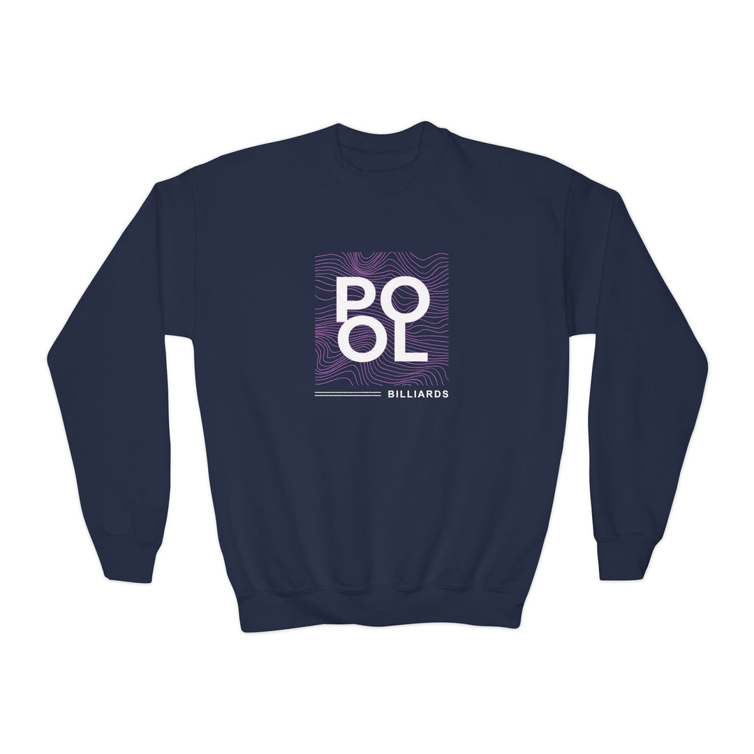 Pool - Billiard Frequency - Unisex Youth Crewneck Sweatshirt - BFLY BILLIARDS
