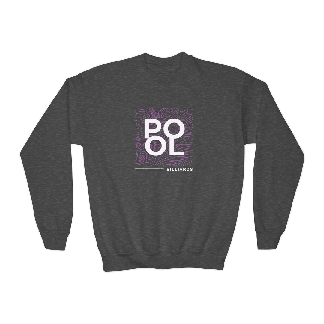 Pool - Billiard Frequency - Unisex Youth Crewneck Sweatshirt - BFLY BILLIARDS