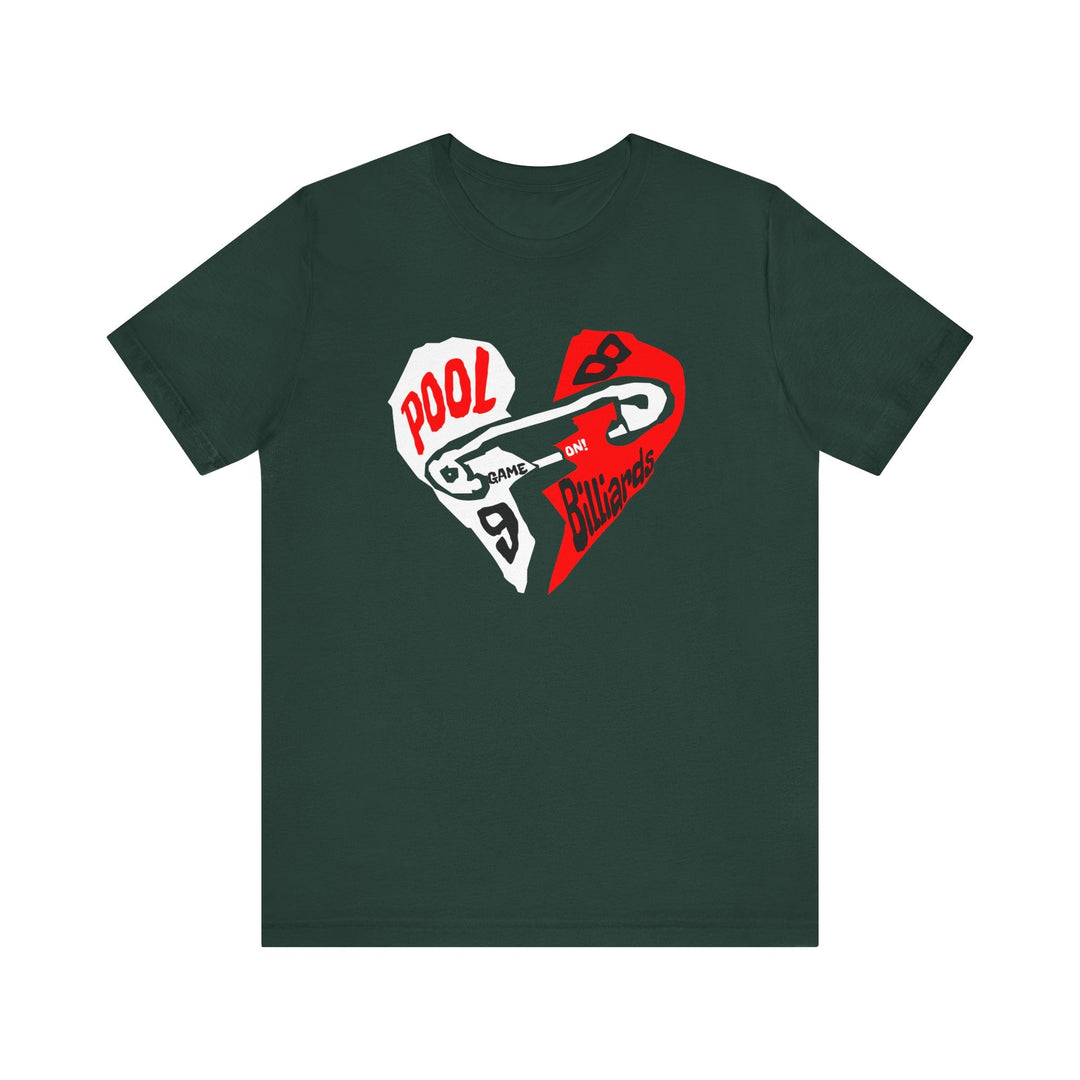 Pool - Billiards - Mended Heart - Unisex Softstyle Tee - BFLY BILLIARDS