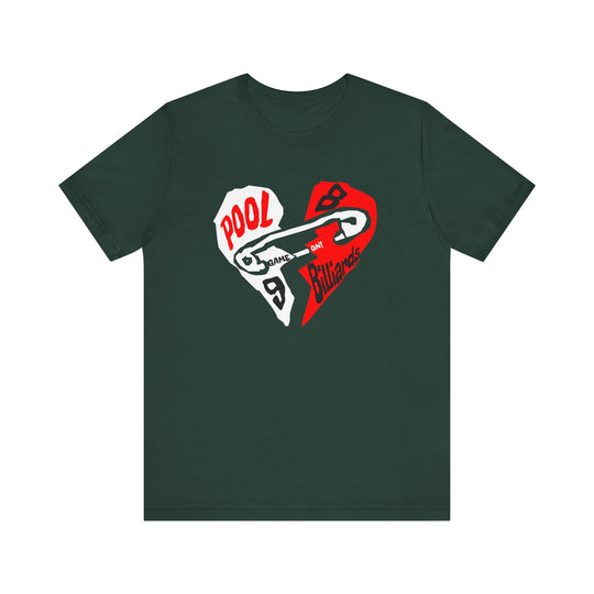 Pool - Billiards - Mended Heart - Unisex Softstyle Tee - BFLY BILLIARDS