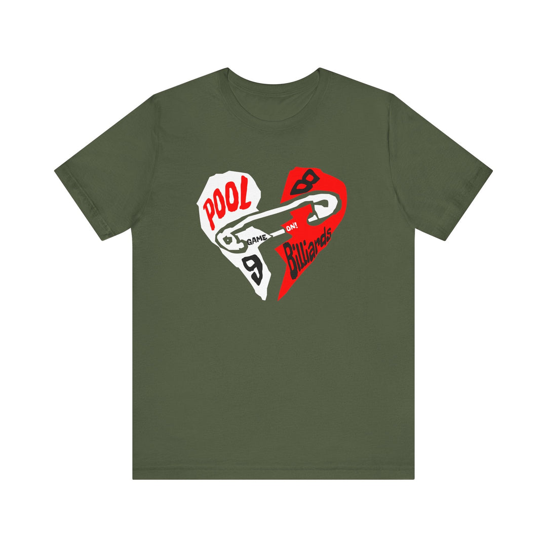 Pool - Billiards - Mended Heart - Unisex Softstyle Tee - BFLY BILLIARDS