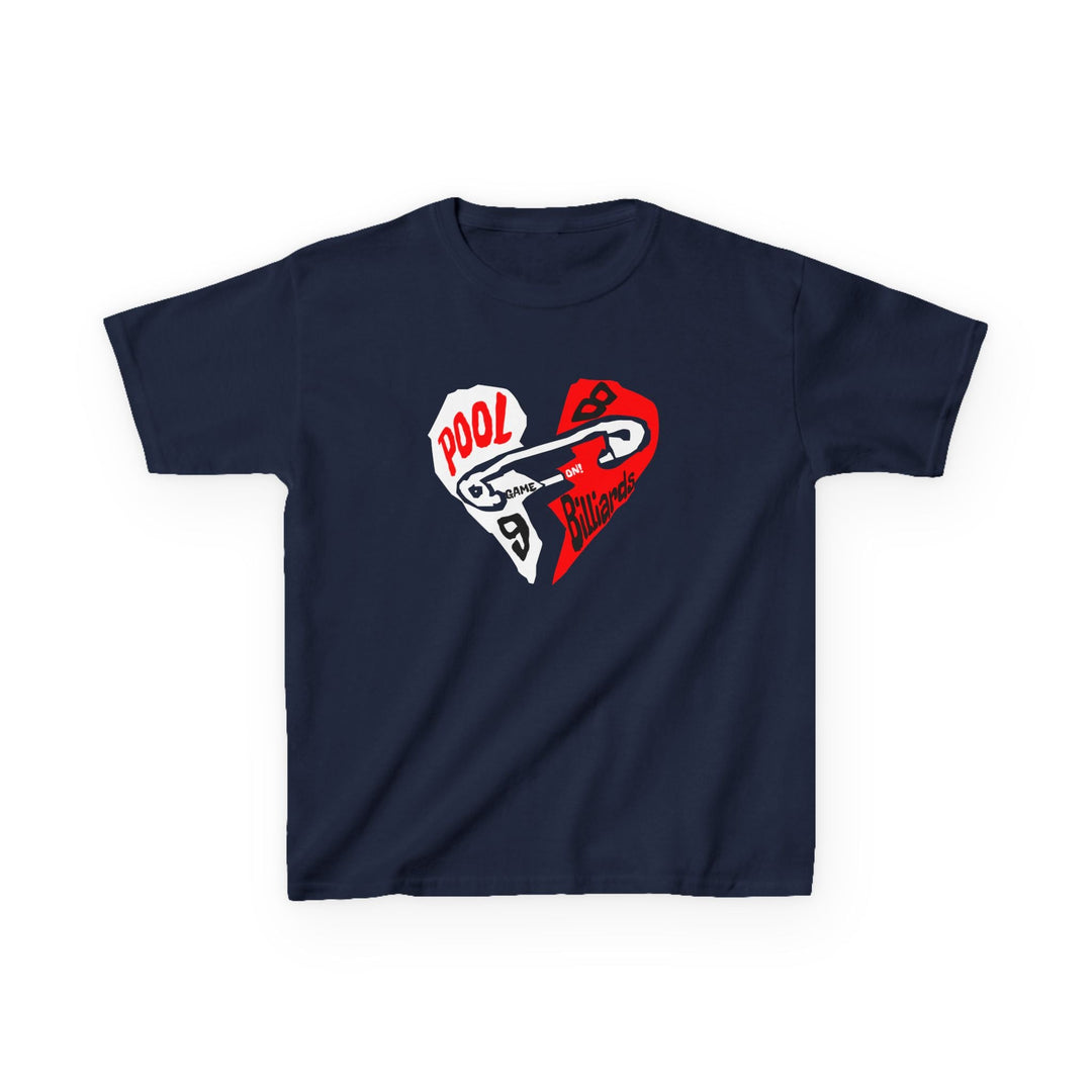 Pool - Billiards - Mended Heart - Youth Cotton Tee - BFLY BILLIARDS
