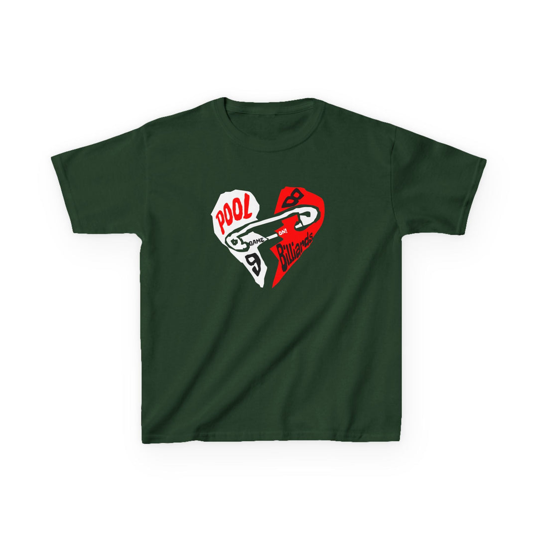 Pool - Billiards - Mended Heart - Youth Cotton Tee - BFLY BILLIARDS