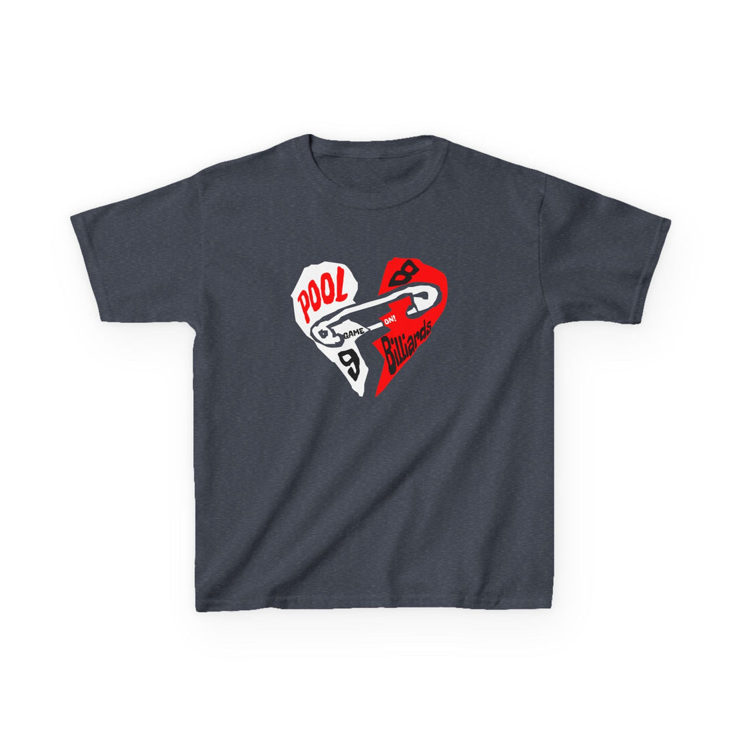Pool - Billiards - Mended Heart - Youth Cotton Tee - BFLY BILLIARDS