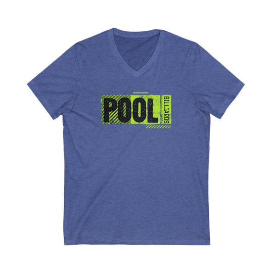 Pool - Billiards - Unisex V - Neck Tee - BFLY BILLIARDS
