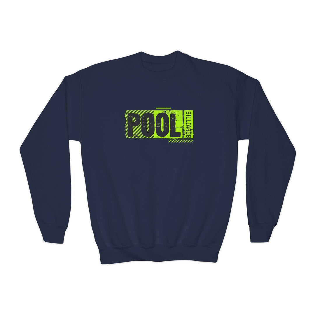 Pool - Billiards - Unisex Youth Crewneck Sweatshirt - BFLY BILLIARDS