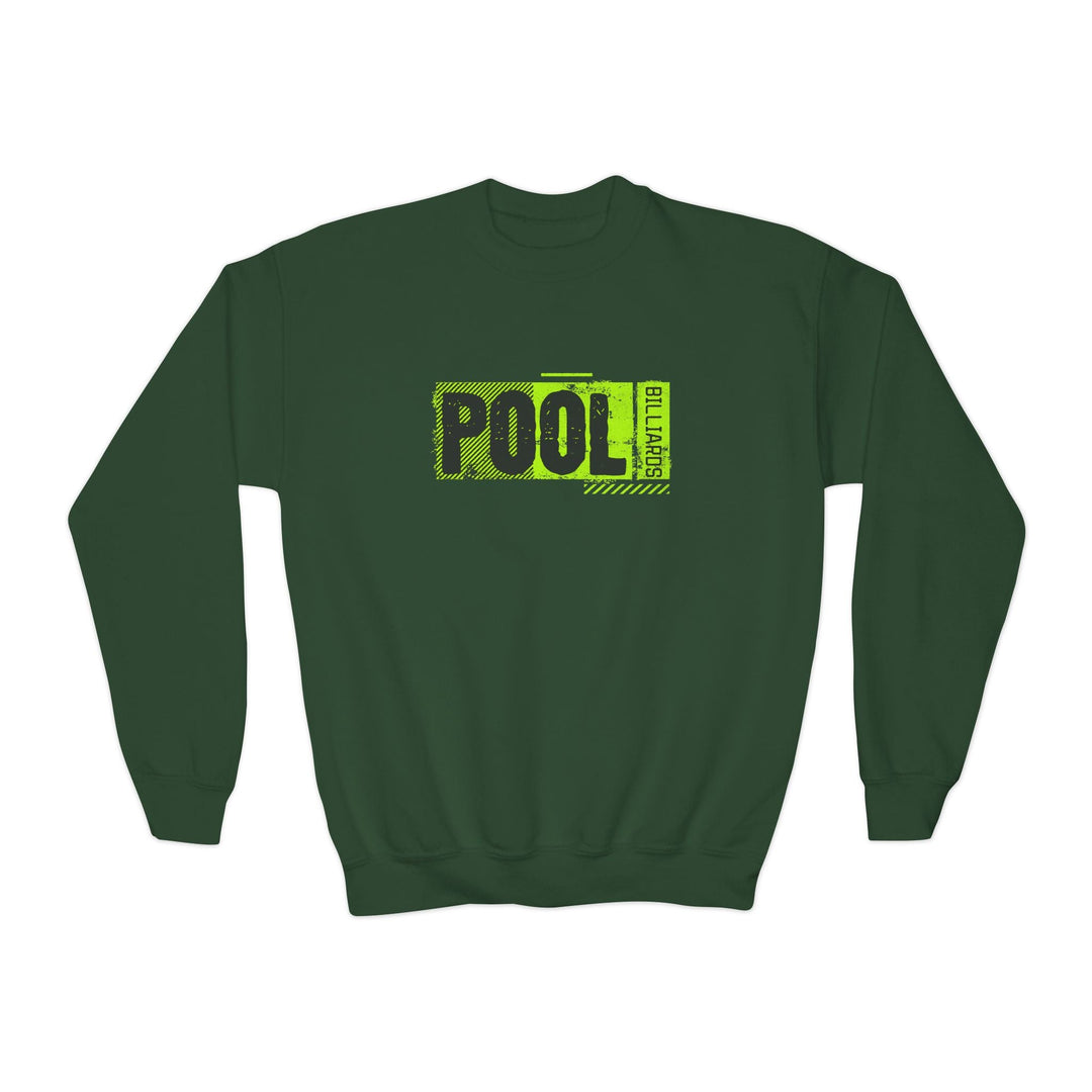 Pool - Billiards - Unisex Youth Crewneck Sweatshirt - BFLY BILLIARDS