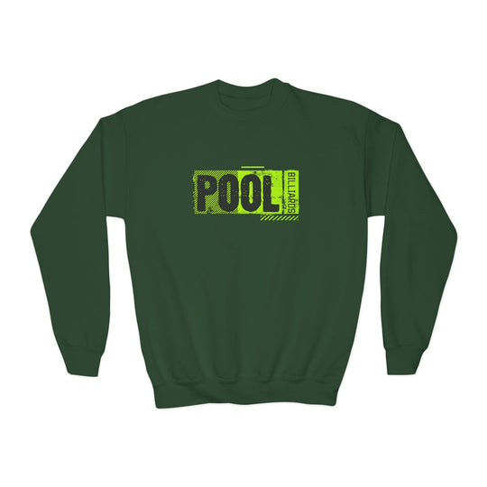 Pool - Billiards - Unisex Youth Crewneck Sweatshirt - BFLY BILLIARDS
