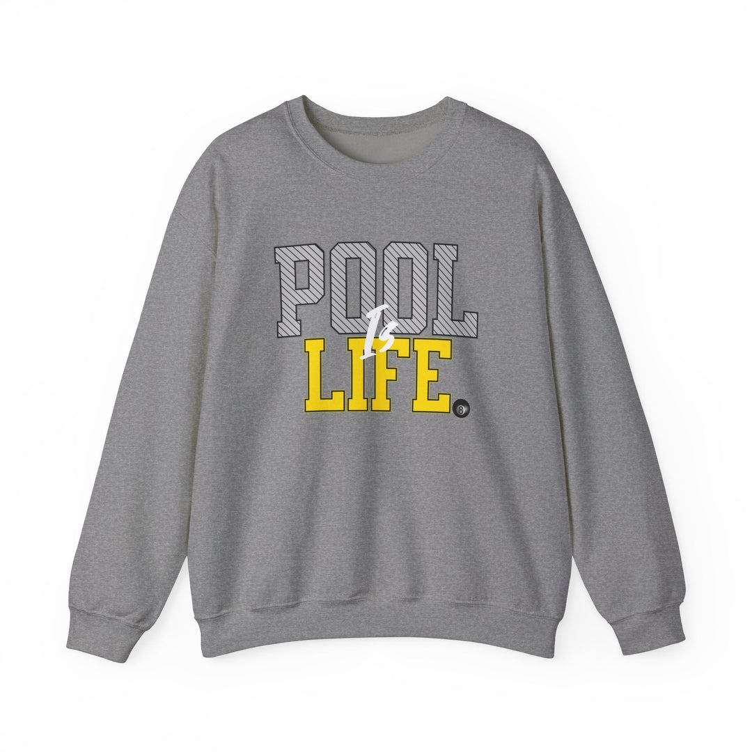 Pool is Life - 8 Ball - Unisex Crewneck Sweatshirt - BFLY BILLIARDS