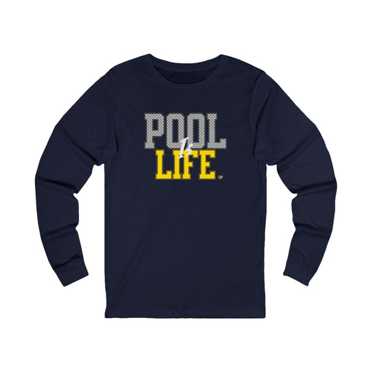 Pool is Life - 8 Ball - Unisex Long Sleeve Tee - BFLY BILLIARDS