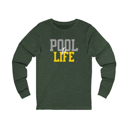 Pool is Life - 8 Ball - Unisex Long Sleeve Tee - BFLY BILLIARDS
