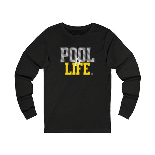 Pool is Life - 8 Ball - Unisex Long Sleeve Tee - BFLY BILLIARDS
