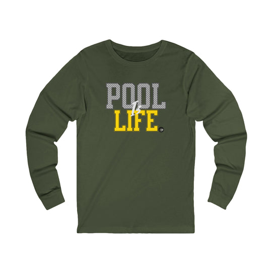Pool is Life - 8 Ball - Unisex Long Sleeve Tee - BFLY BILLIARDS