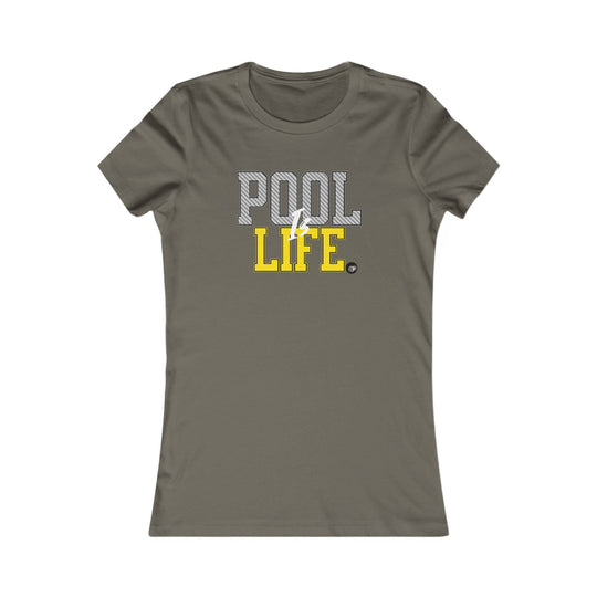 Pool is Life - 8 Ball - Women's Fitted Tee - BFLY BILLIARDS