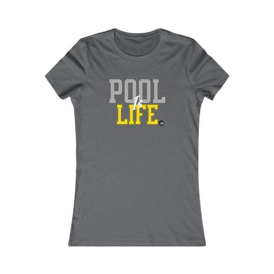Pool is Life - 8 Ball - Women's Fitted Tee - BFLY BILLIARDS