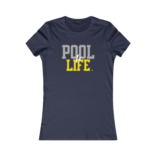 Pool is Life - 8 Ball - Women's Fitted Tee - BFLY BILLIARDS