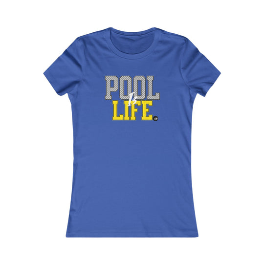 Pool is Life - 8 Ball - Women's Fitted Tee - BFLY BILLIARDS