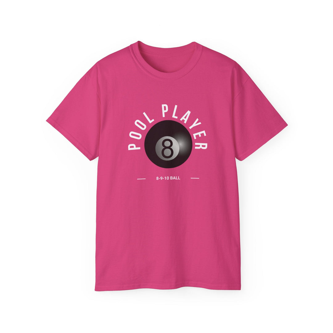 Pool Player - 8 - 9 - 10 Ball - Unisex Cotton T-Shirt - BFLY BILLIARDS