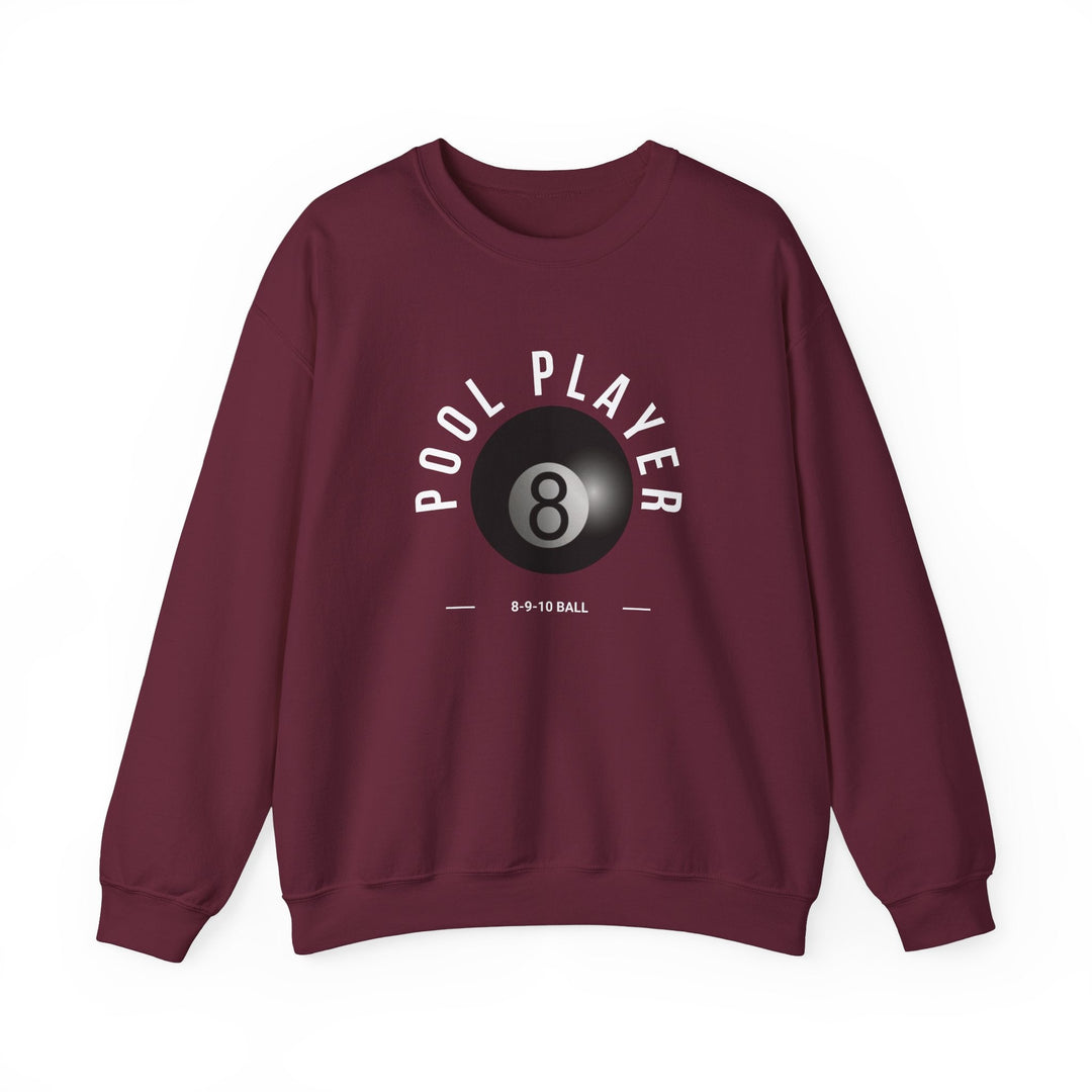 Pool Player - 8 - 9 - 10 Ball - Unisex Crewneck Sweatshirt - BFLY BILLIARDS