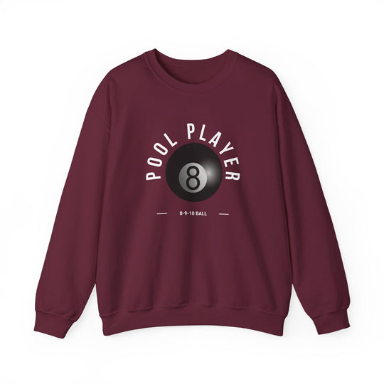 Pool Player - 8 - 9 - 10 Ball - Unisex Crewneck Sweatshirt - BFLY BILLIARDS