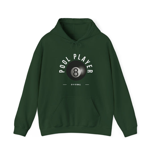 Pool Player - 8 - 9 - 10 Ball - Unisex Pullover Hoodie - BFLY BILLIARDS