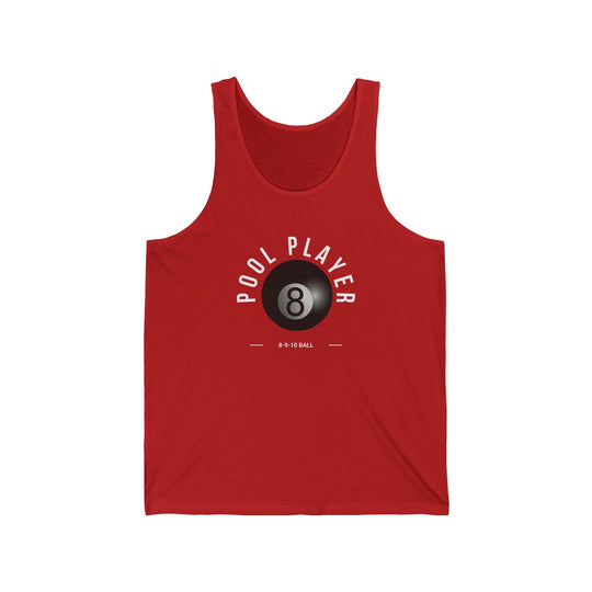 Pool Player - 8 - 9 - 10 Ball - Unisex Tank Top - BFLY BILLIARDS