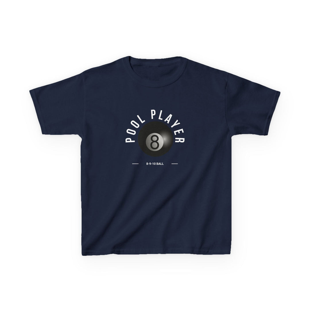 Pool Player - 8 - 9 - 10 Ball - Youth Cotton Tee - BFLY BILLIARDS