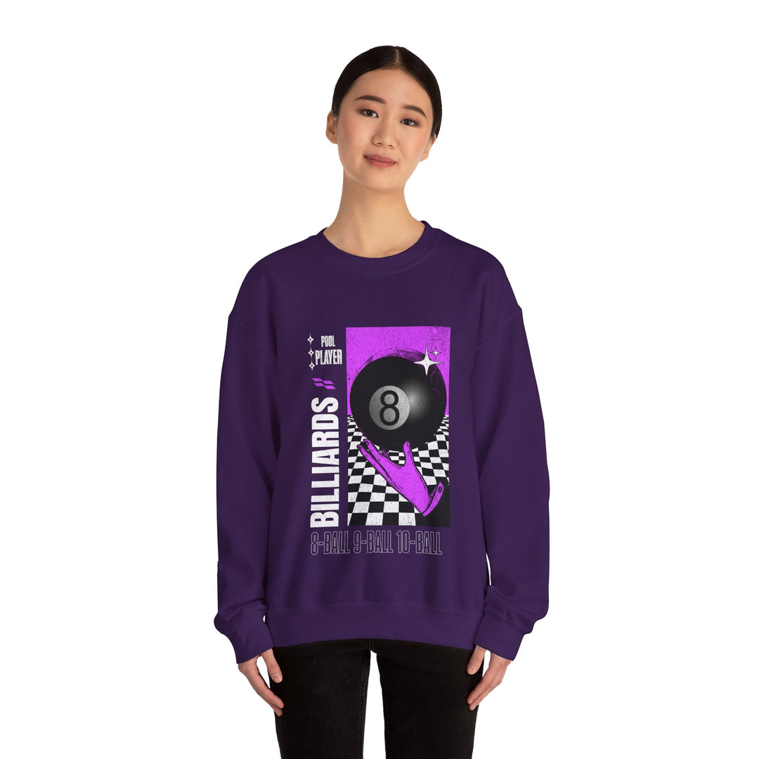 Pool Player - Billiards - Unisex Crewneck Sweatshirt - BFLY BILLIARDS
