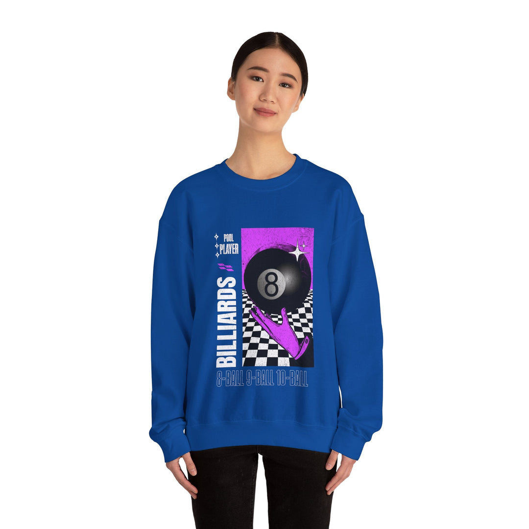 Pool Player - Billiards - Unisex Crewneck Sweatshirt - BFLY BILLIARDS