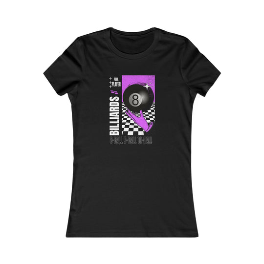 Pool Player - Billiards - Women's Fitted Tee - BFLY BILLIARDS