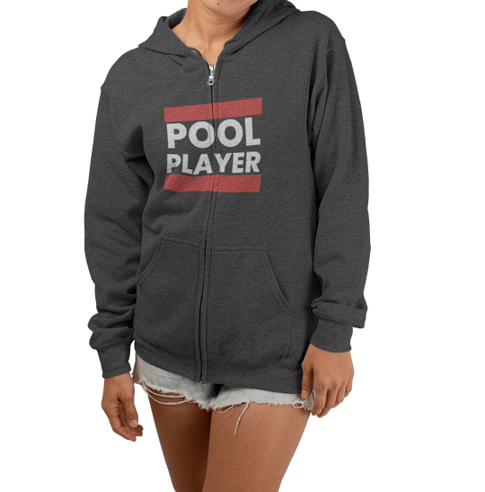 Pool Player - Full Zip Hoodie - BFLY BILLIARDS
