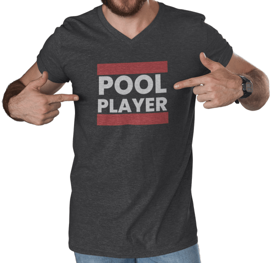 Pool Player - Unisex V - Neck Tee - BFLY BILLIARDS