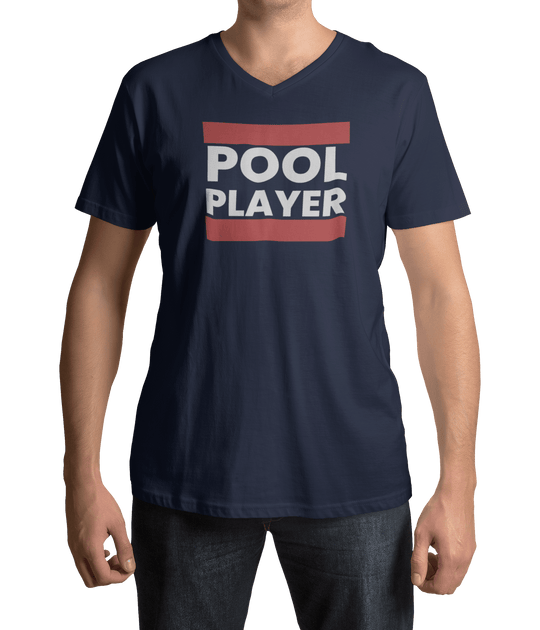Pool Player - Unisex V - Neck Tee - BFLY BILLIARDS