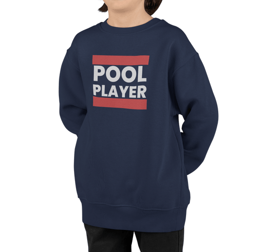 Pool Player - Unisex Youth Crewneck Sweatshirt - BFLY BILLIARDS