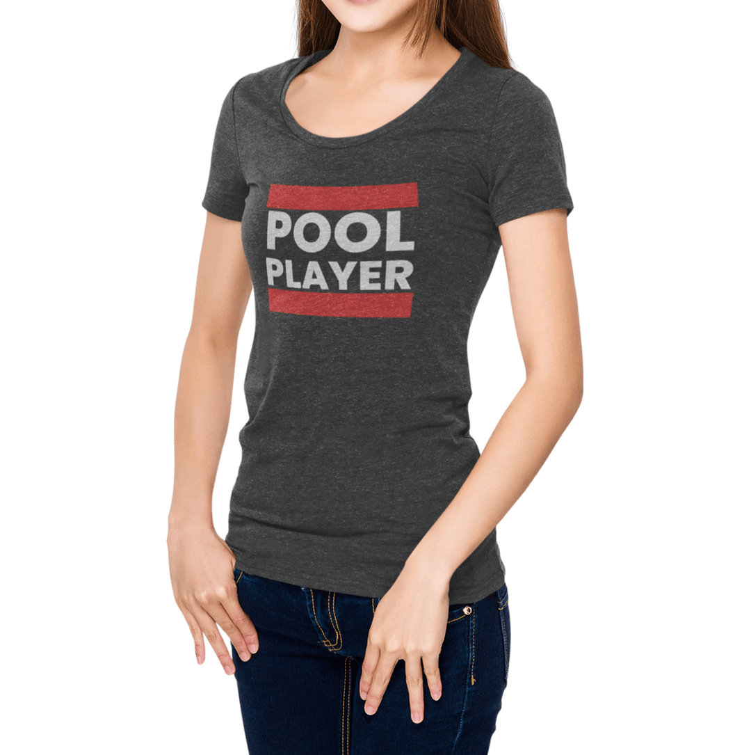 Pool Player - Women's Fitted Tee - BFLY BILLIARDS